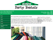 Tablet Screenshot of kingpartyrentals.net